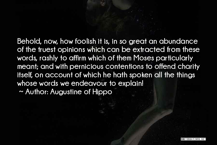 Creation From Genesis Quotes By Augustine Of Hippo