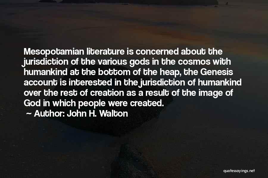 Creation From Genesis Quotes By John H. Walton