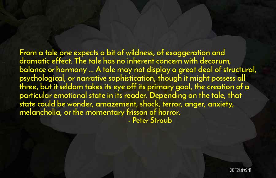 Creation Narrative Quotes By Peter Straub Creation Narrative Quotes By Peter Straub