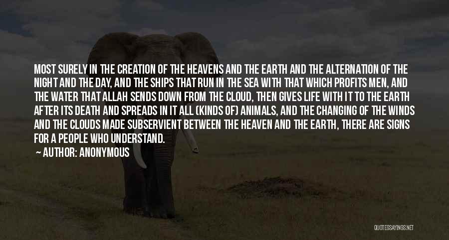 Creation Of Allah Quotes By Anonymous