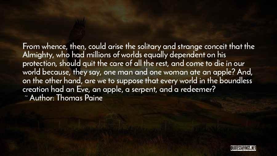 Creation Of Woman Quotes By Thomas Paine