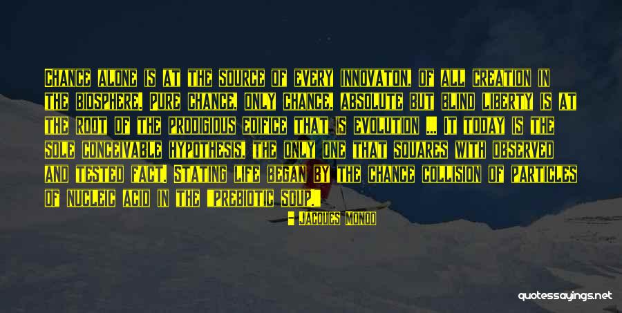 Creation Today Quotes By Jacques Monod Creation Today Quotes By Jacques Monod