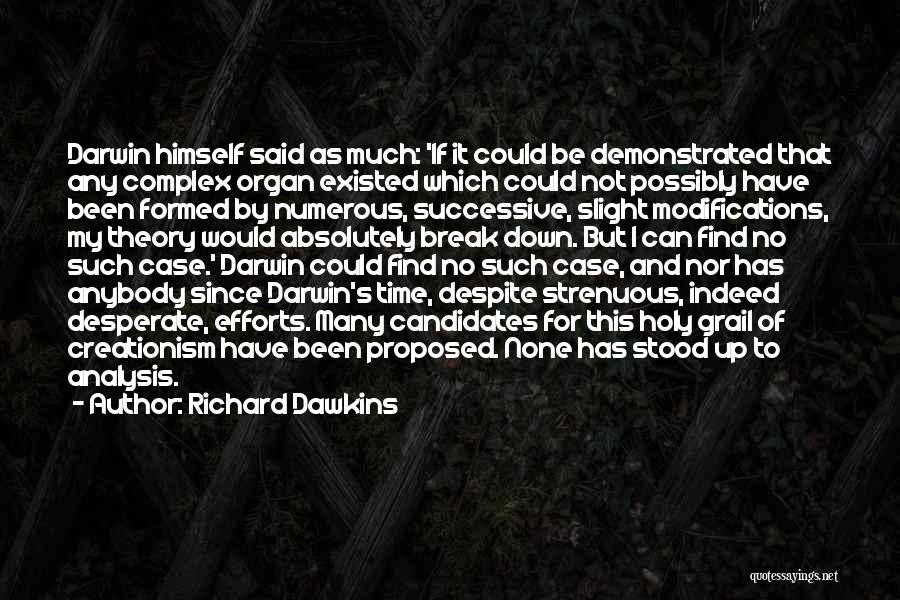 Creationism Vs Evolution Quotes By Richard Dawkins