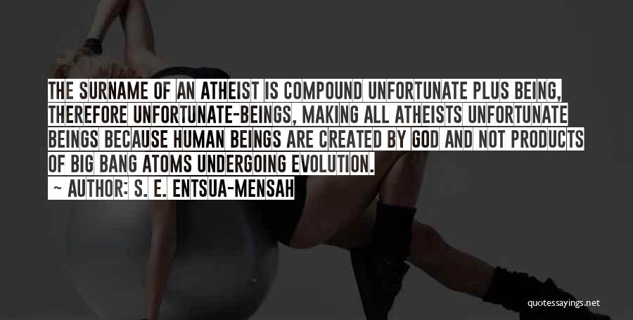 Creationism Vs Evolution Quotes By S. E. Entsua-Mensah
