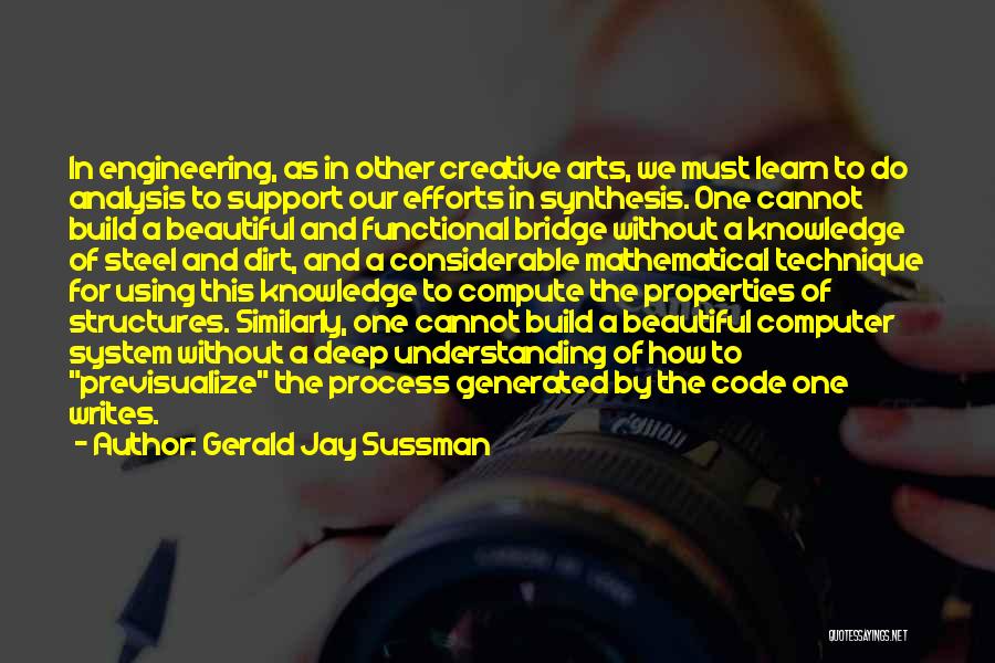 Creative Arts Quotes By Gerald Jay Sussman