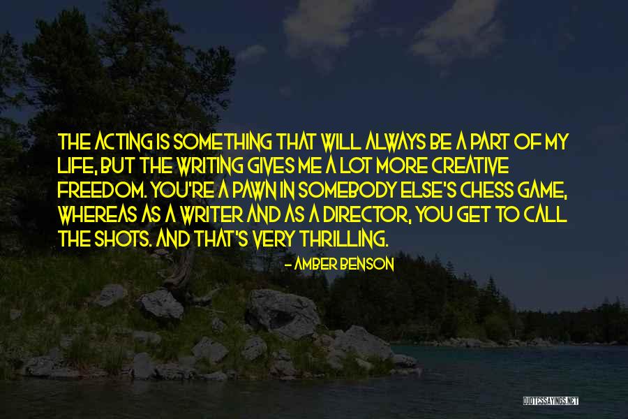 Creative Director Quotes By Amber Benson