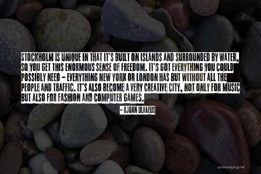 Creative Freedom Quotes By Bjorn Ulvaeus Creative Freedom Quotes By Bjorn Ulvaeus