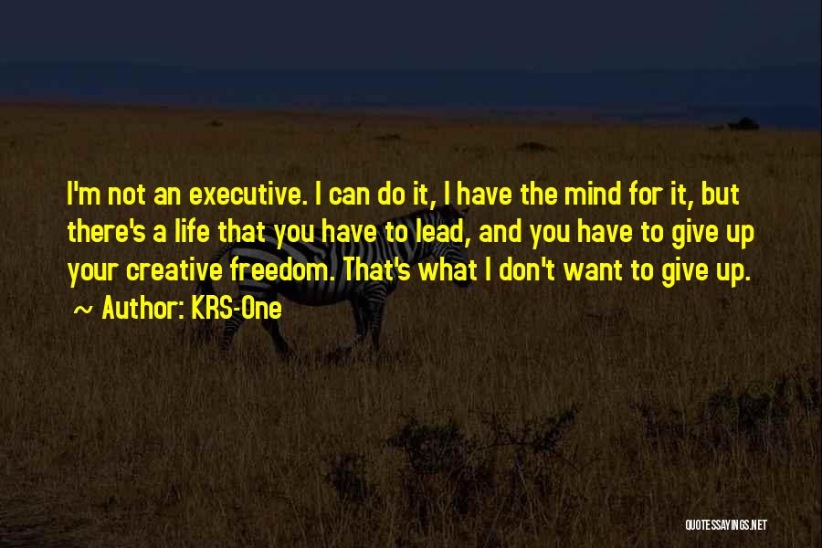 Creative Freedom Quotes By KRS-One