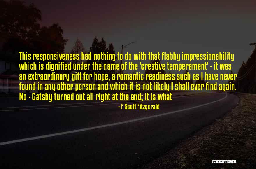 Creative Person Quotes By F Scott Fitzgerald