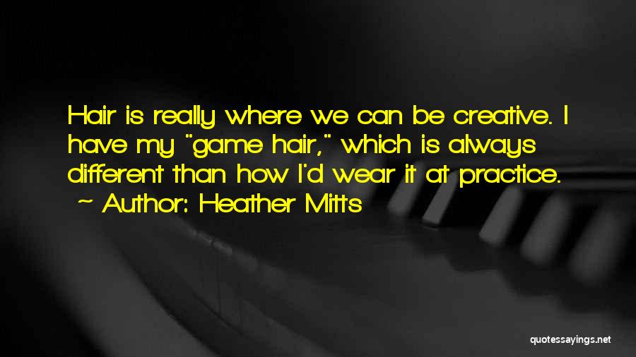 Creative Practice Quotes By Heather Mitts