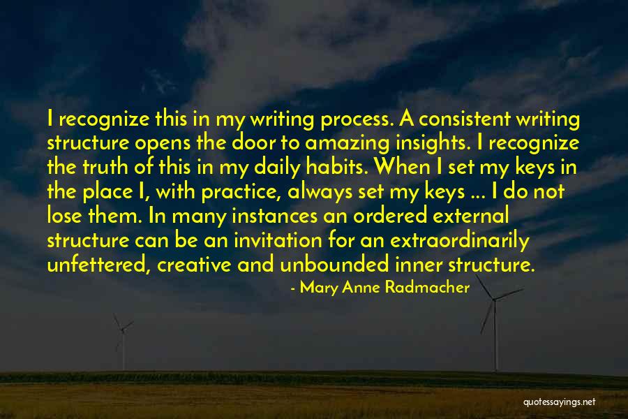 Creative Practice Quotes By Mary Anne Radmacher