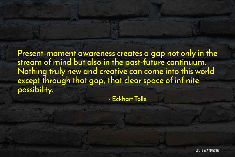 Creative Space Quotes By Eckhart Tolle Creative Space Quotes By Eckhart Tolle