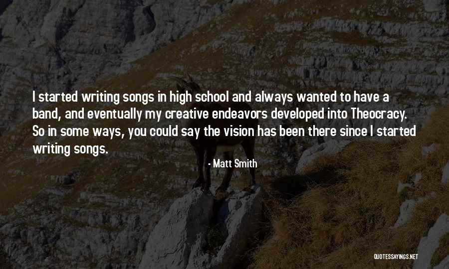 Creative Vision Quotes By Matt Smith