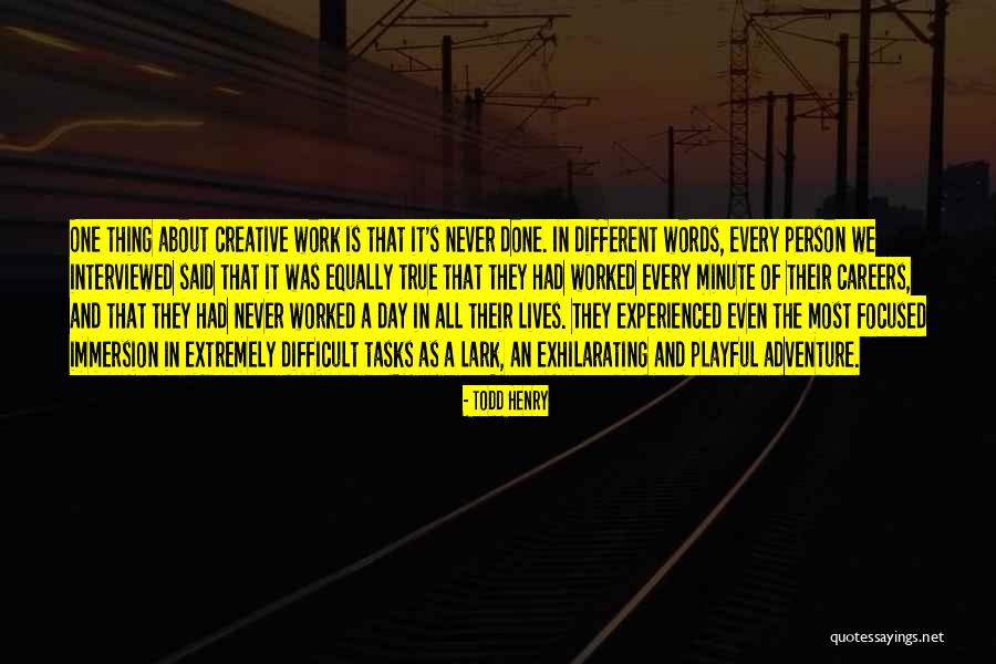 Creative Words Quotes By Todd Henry Creative Words Quotes By Todd Henry