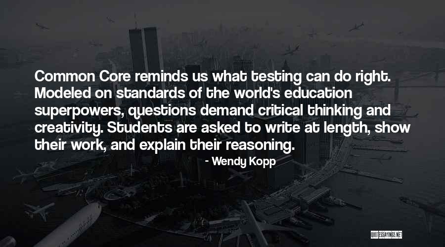 Creativity And Education Quotes By Wendy Kopp