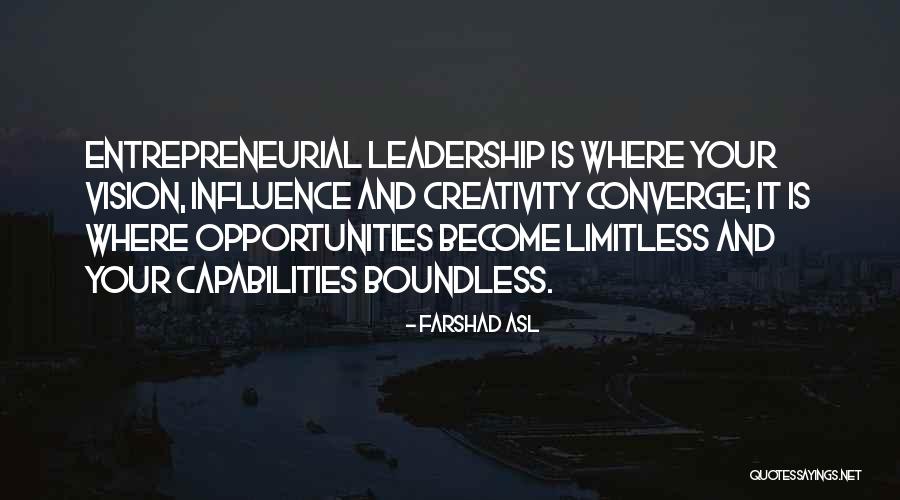 Creativity And Leadership Quotes By Farshad Asl