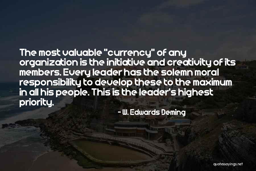 Creativity And Leadership Quotes By W. Edwards Deming