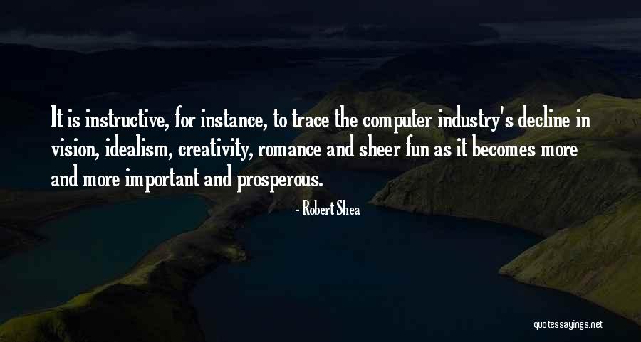 Creativity And Vision Quotes By Robert Shea Creativity And Vision Quotes By Robert Shea