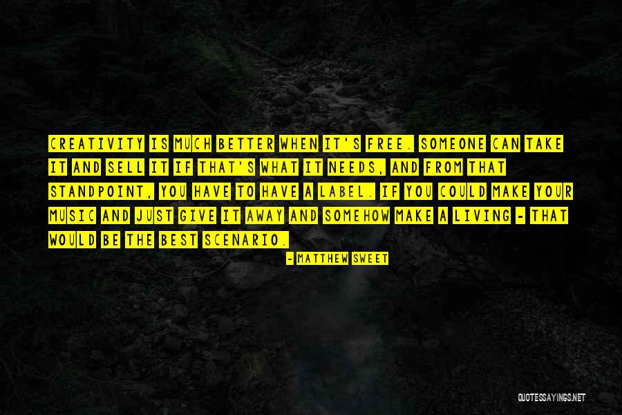 Creativity Best Quotes By Matthew Sweet Creativity Best Quotes By Matthew Sweet