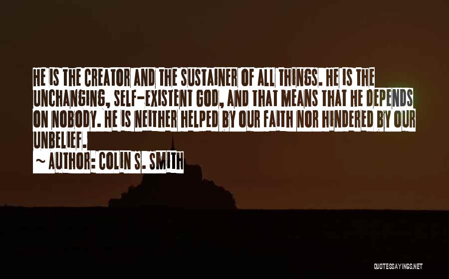 Creator Bible Quotes By Colin S. Smith