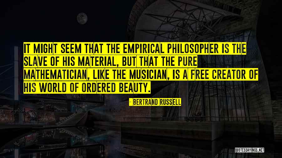 Creator Of Beauty Quotes By Bertrand Russell