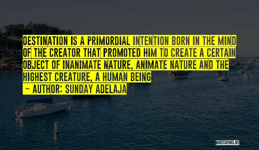 Creature Of Nature Quotes By Sunday Adelaja