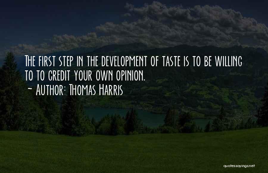 Credit Quotes By Thomas Harris