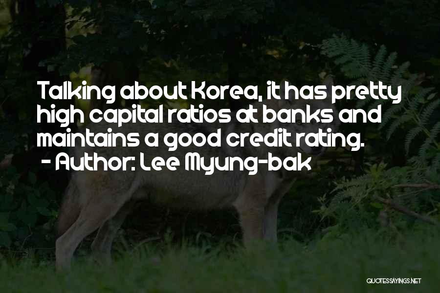 Credit Rating Quotes By Lee Myung-bak