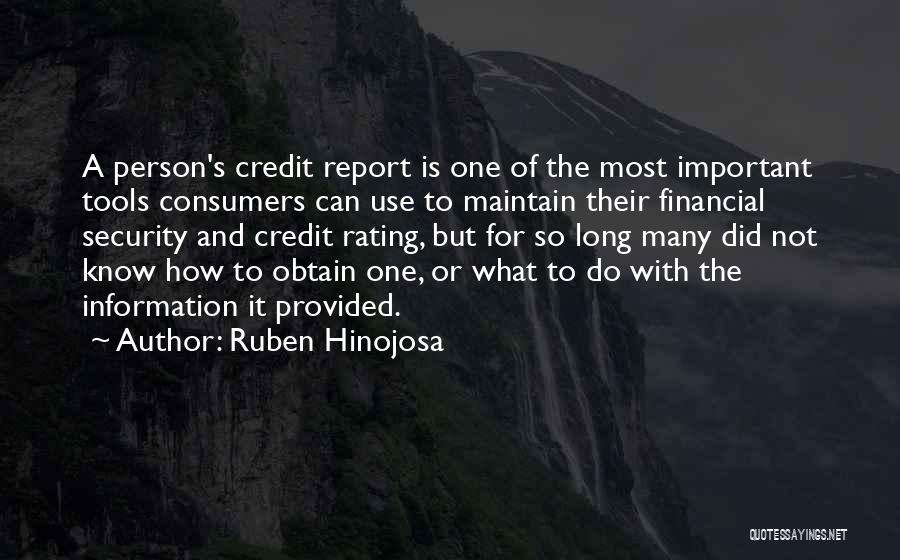 Credit Rating Quotes By Ruben Hinojosa