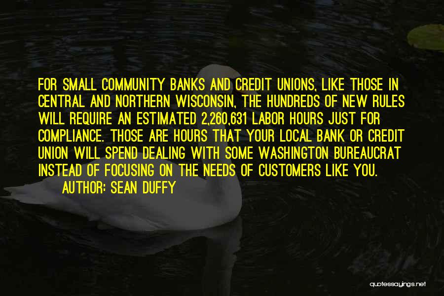 Credit Union Quotes By Sean Duffy