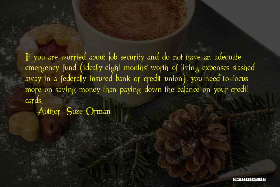 Credit Union Quotes By Suze Orman