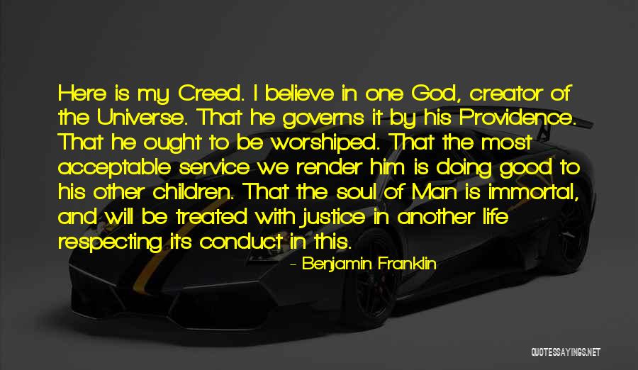 Creed Men Quotes By Benjamin Franklin Creed Men Quotes By Benjamin Franklin