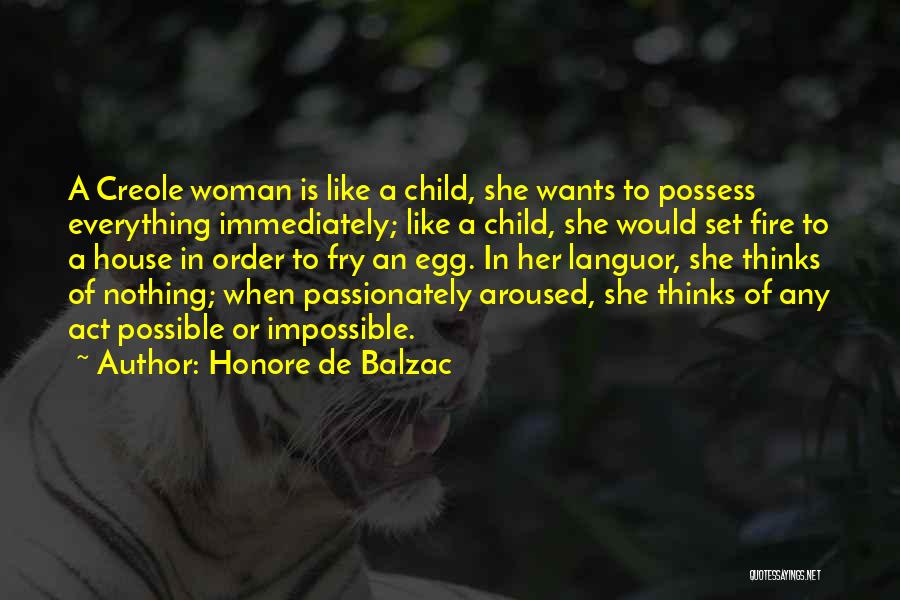 Creole Quotes By Honore De Balzac