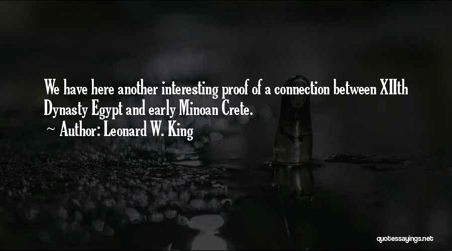 Crete Quotes By Leonard W. King