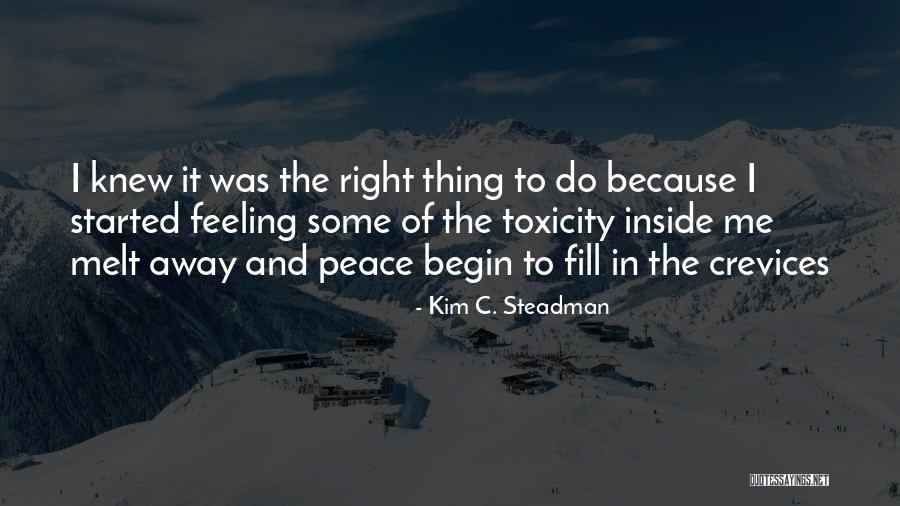 Crevices Quotes By Kim C. Steadman Crevices Quotes By Kim C. Steadman