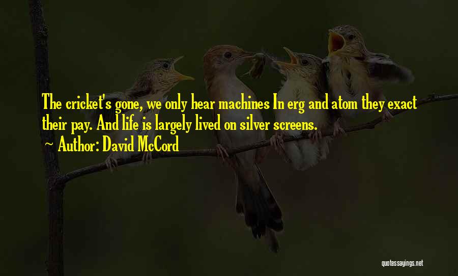 Cricket Is My Life Quotes By David McCord