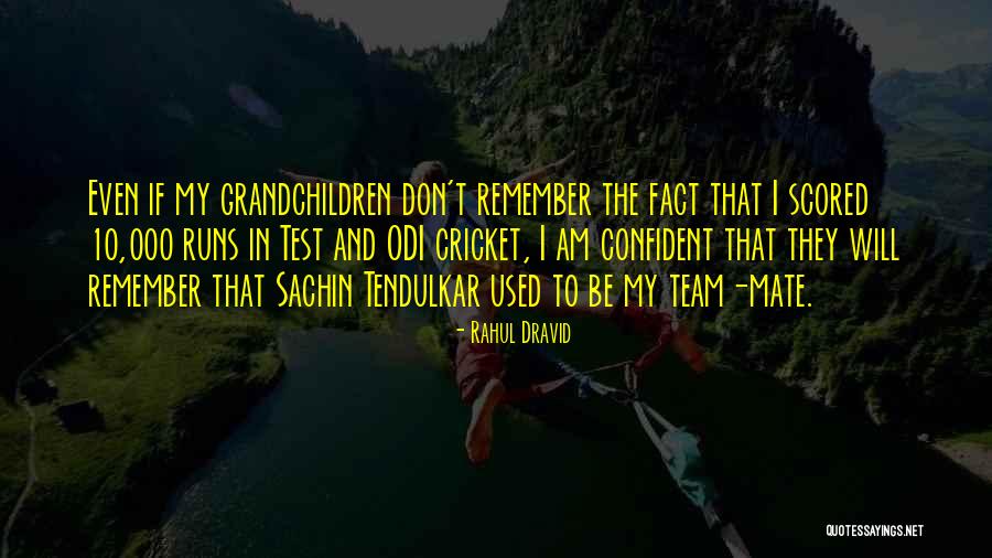 Cricket Team Quotes By Rahul Dravid