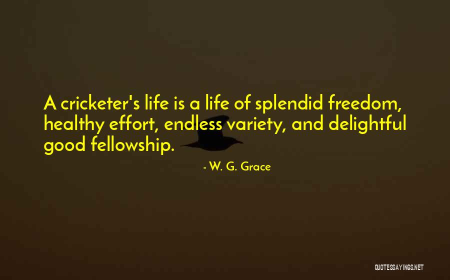 Cricketer Quotes By W. G. Grace Cricketer Quotes By W. G. Grace