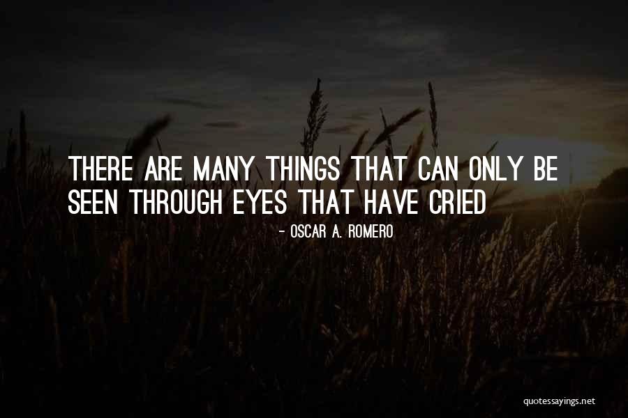 Cried Eyes Quotes By Oscar A. Romero