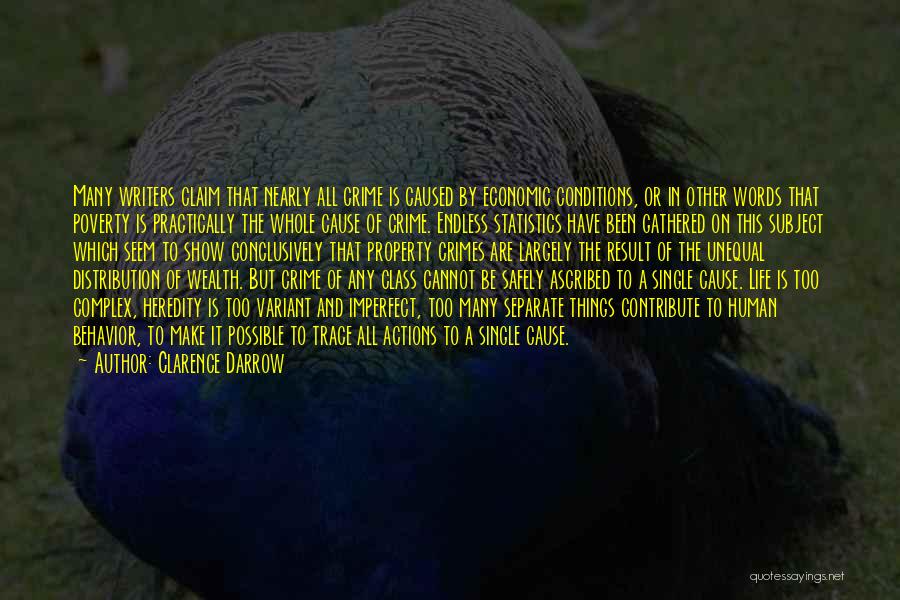 Crime And Poverty Quotes By Clarence Darrow