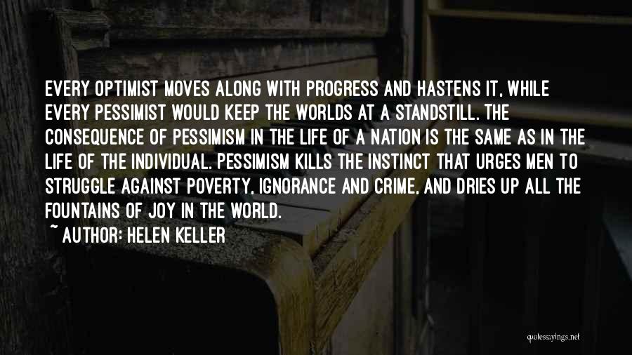 Crime And Poverty Quotes By Helen Keller