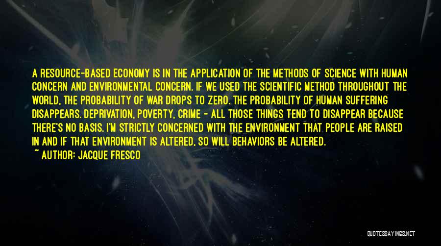 Crime And Poverty Quotes By Jacque Fresco