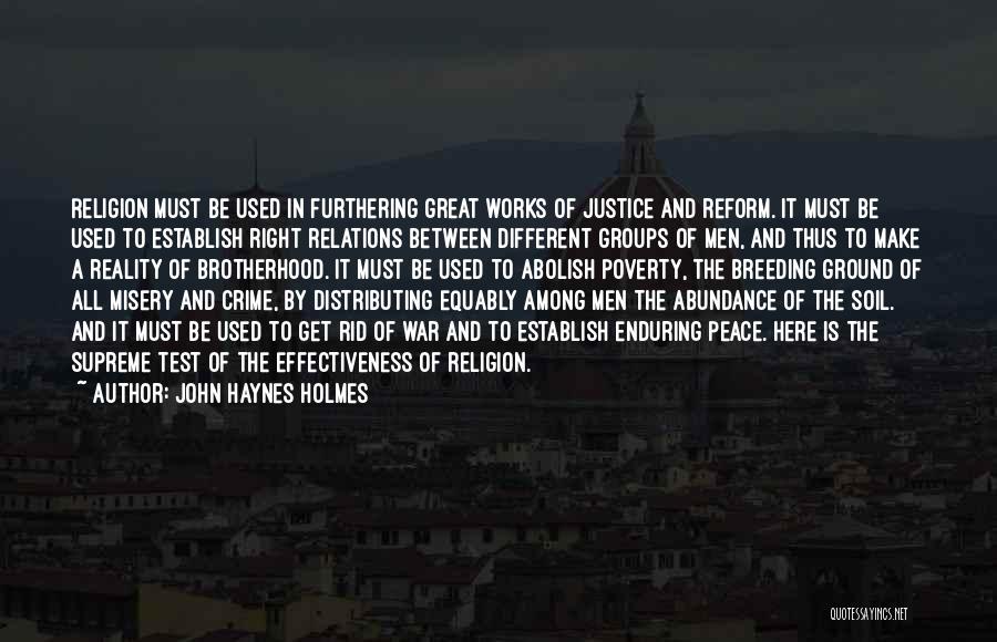 Crime And Poverty Quotes By John Haynes Holmes