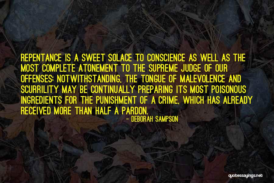 Crime And Punishment Quotes By Deborah Sampson Crime And Punishment Quotes By Deborah Sampson