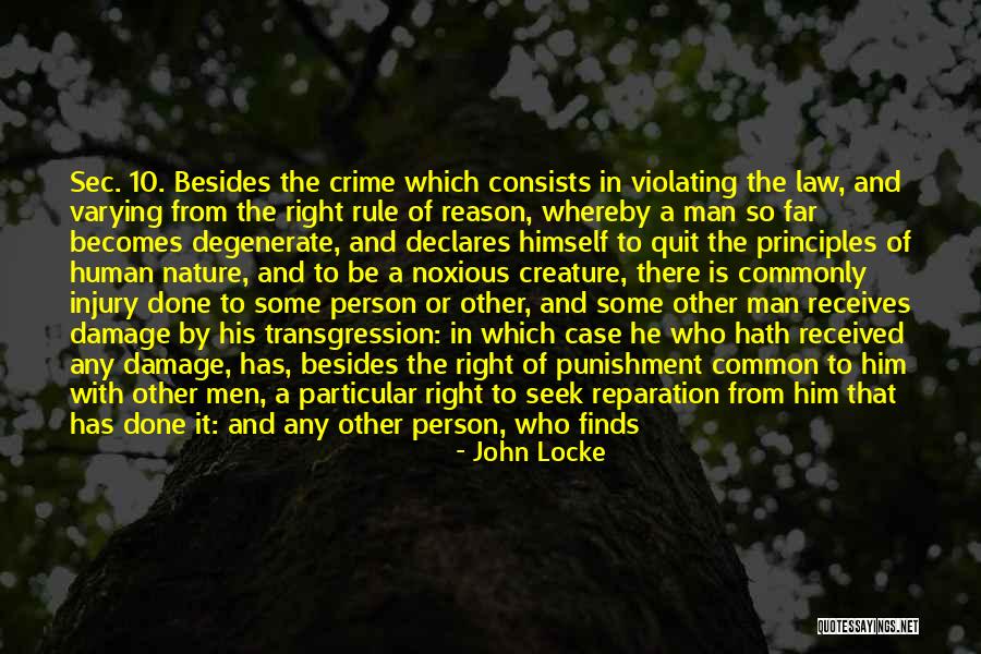 Crime And Punishment Quotes By John Locke