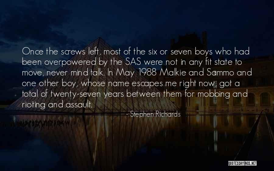 Crime Author Quotes By Stephen Richards