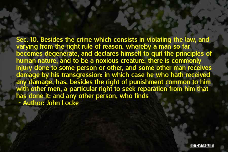 Crime Punishment Quotes By John Locke