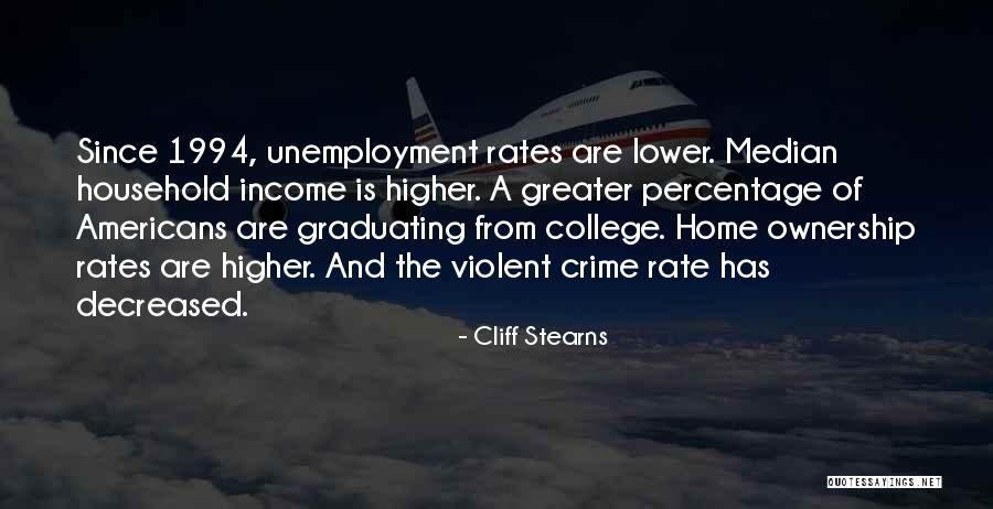 Crime Rate Quotes By Cliff Stearns Crime Rate Quotes By Cliff Stearns