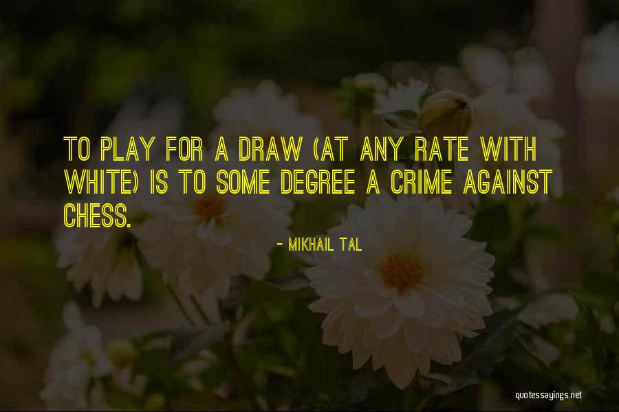 Crime Rate Quotes By Mikhail Tal Crime Rate Quotes By Mikhail Tal