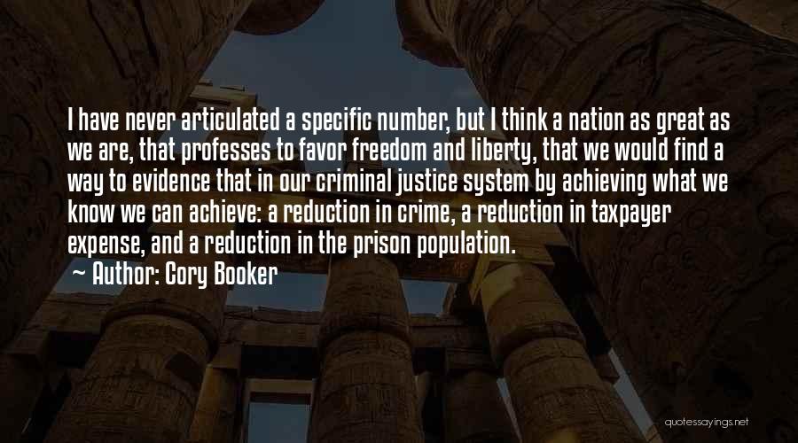 Crime Reduction Quotes By Cory Booker